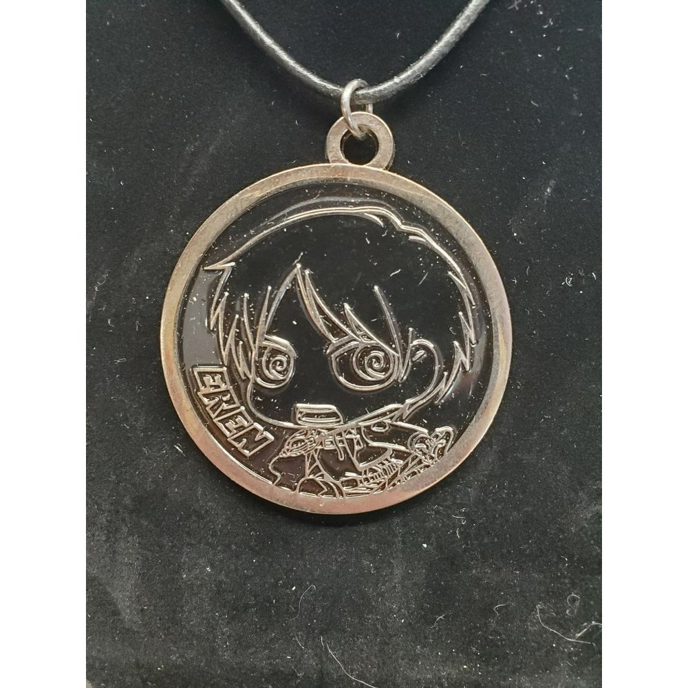 Attack on Titan Eren Necklace with 11 Inch Rope